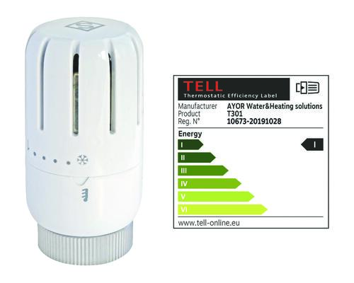 Robinet thermostatique universel pour radiateur eau chaude, équerre inversé 3/8'' (12/17) ou 1/2'' (15/21) - Somatherm